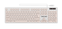 Circular keycap wired keyboard